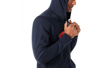 Image of Oakley 360 Full Zip Fleece Hoodie - Mens, Blackout, Small, 461536-02E-S