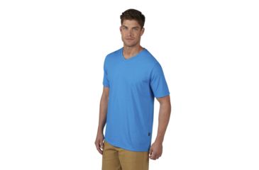 Image of Oakley 50/50 Solid V Neck - Mens, Athletic Heather Grey, Extra Large 455949-24G-XL