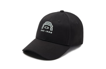 Image of Oakley 6 Panel Logo Hat - Mens, Blackout, Large/Extra Large, 912115-02E-L/XL