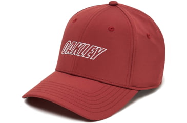 Image of Oakley 6 Panel Logo Waved Hat - Mens, Spicy Red, Large/Extra Large, 912114-43D-L/XL