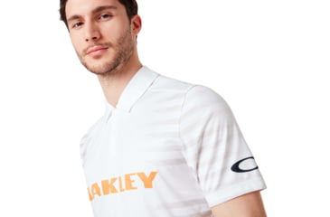 Image of Oakley 75 Auto Polo - Mens, White, Extra Large, 434410-100-XL