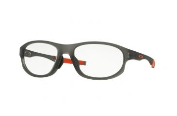 Image of Oakley A CROSSLINK STRIKE OX8067 Single Vision Prescription Eyeglasses 806704-56 - Satin Grey Smoke Frame