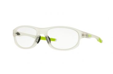 Image of Oakley A CROSSLINK STRIKE OX8067 Single Vision Prescription Eyeglasses 806705-56 - Frost Frame, Clear Lenses