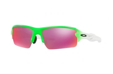 Image of Oakley A Flak 2.0 OO9271 Sunglasses 927113-61 - Green Fade Frame, Prizm Field Lenses
