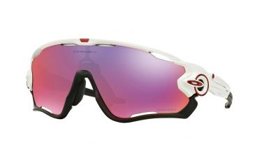 Image of Oakley JAWBREAKER A OO9270 Single Vision Prescription Sunglasses OO9270-927004-31 - Lens Diameter 131 mm, Lens Diameter 31 mm, Frame Color Polished White