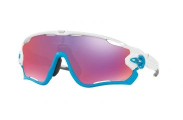 Image of Oakley JAWBREAKER A OO9270 Single Vision Prescription Sunglasses OO9270-927018-31 - Lens Diameter 131 mm, Lens Diameter 31 mm, Frame Color Polished White
