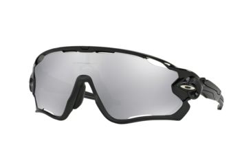 Image of Oakley A JAWBREAKER OO9270 Sunglasses 927019-31 - Polished Black Frame, Chrome Iridium Vented Lenses