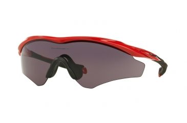 Image of Oakley A M2 FRAME XL OO9345 Sunglasses 934502-45 - Redline Frame, Warm Grey Lenses