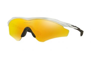 Image of Oakley A M2 FRAME XL OO9345 Sunglasses 934504-45 - Polished White Frame, Fire Iridium Lenses