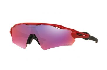 Image of Oakley RADAR EV PATH A OO9275 Single Vision Prescription Sunglasses OO9275-927513-35 - Lens Diameter 135 mm, Lens Diameter 35 mm, Frame Color Redline
