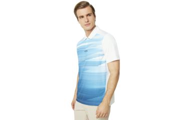 Image of Oakley Ace Golf Polo Short Sleeve - Mens, White, Extra Small 434311-100-XS