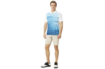 Image of Oakley Ace Golf Polo Short Sleeve - Mens, White, Extra Small 434311-100-XS