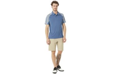 Image of Oakley Aero Motion Sleeve Polo - Mens, Ensign Blue, Medium 434032-64W-M