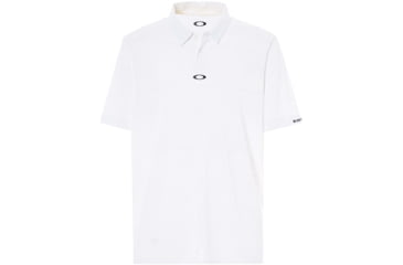 Image of Oakley Aero Stripe Jacquard Polo - Mens, White, Small, 434034-100-S