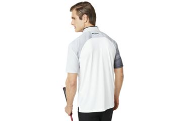 Image of Oakley Aerodynamic Golf Polo Short Sleeve - Mens, White, 3XL 434351-100-XXXL