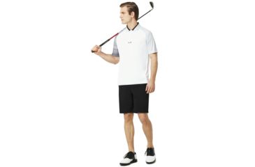 Image of Oakley Aerodynamic Golf Polo Short Sleeve - Mens, White, 3XL 434351-100-XXXL