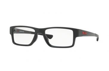 Image of Oakley AIRDROP MNP OX8121 Eyeglass Frames 812102-53 - Polished Black Frame, Clear Lenses