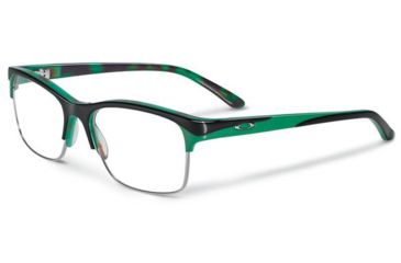 Image of Oakley Allegation Eyeglasses, Green Tortoise, 53.7 mm OX1090-0552