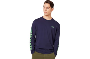 Image of Oakley Always First Long Sleeve Tee - Mens, Strong Violet, Large, 457904-86D-L
