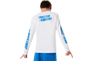 Image of Oakley Always First Long Sleeve Tee - Mens, White, Large, 457904-100-L