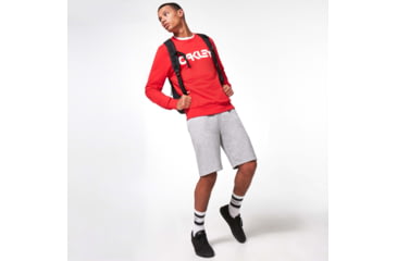 Image of Oakley B1B Crew T-Shirt, Mens, Red Line, Extra Large, 472399-465-XL