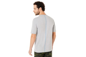 Image of Oakley B1B Neon Short Sleeve Shirt - Mens, Granite Heather, Small, 457340-24L-S