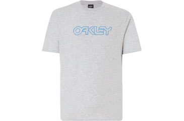 Image of Oakley B1B Neon Short Sleeve Shirt - Mens, Granite Heather, Small, 457340-24L-S
