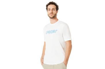 Image of Oakley B1B Neon Short Sleeve Tee - Men's, White, Small, 457340-100-S
