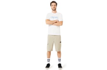 Image of Oakley B1B Neon Short Sleeve Tee - Men's, White, Small, 457340-100-S