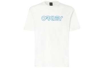 Image of Oakley B1B Neon Short Sleeve Tee - Men's, White, Small, 457340-100-S