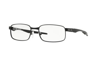 Image of Oakley BACKWIND OX3164 Eyeglass Frames 316403-55 - Satin Black Frame, Clear Lenses