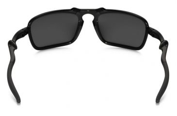 Image of Oakley Badman Sunglasses Dark Carbon Frame, Black Iridium Polarized Lens-OO6020-01