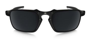Image of Oakley Badman Sunglasses Dark Carbon Frame, Black Iridium Polarized Lens-OO6020-01