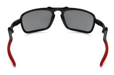 Image of Oakley Badman Sunglasses Dark Carbon Frame, Black Iridium Polarized Lens-OO6020-07
