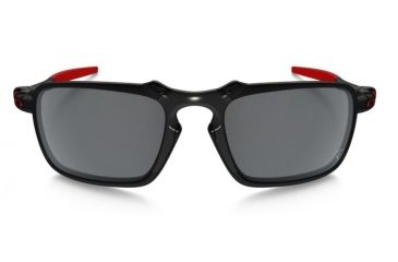 Image of Oakley Badman Sunglasses Dark Carbon Frame, Black Iridium Polarized Lens-OO6020-07
