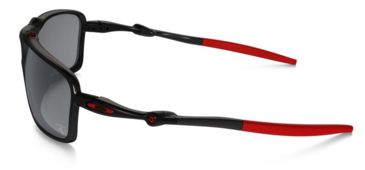 Image of Oakley Badman Sunglasses Dark Carbon Frame, Black Iridium Polarized Lens-OO6020-07