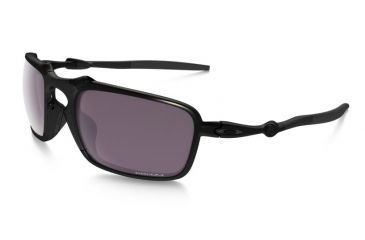 Image of Oakley Badman Sunglasses Dark Carbon Frame, Prizm Daily Polarized Lens-OO6020-06