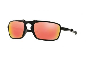 Image of Oakley BADMAN OO6020 Single Vision Prescription Sunglasses OO6020-602003-60 - Lens Diameter 60 mm, Frame Color Dark Carbon