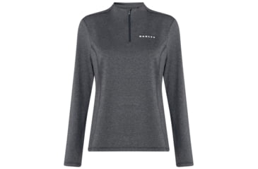 Image of Oakley Balata Golf Layer Long Sleeve - Womens, Blackout Dk Htr, Small, 532364-02H-S