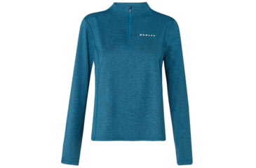 Image of Oakley Balata Golf Layer Long Sleeve - Womens, Deep Aqua Hthr, Large, 532364-74H-L
