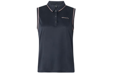 Image of Oakley Balata Golf Polo Long Sleeve - Womens, Blackout, Extra Small, 532367-02E-XS