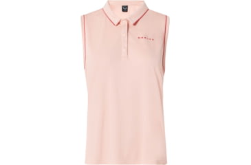 Image of Oakley Balata Long Sleeve Golf Polo - Womens, Fluffy Pink, Small, 532367-86F-S