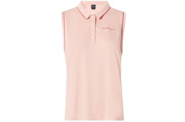 Image of Oakley Balata Golf Polo Long Sleeve - Women's, Fluffy Pink, Medium, 532367-86F-M