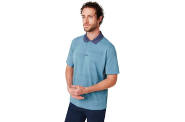Image of Oakley Balata Performance Polo - Mens, Alien Blue, Medium, 434306-68L-M