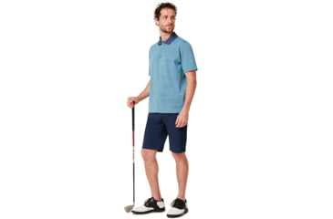 Image of Oakley Balata Performance Polo - Mens, Alien Blue, Medium, 434306-68L-M