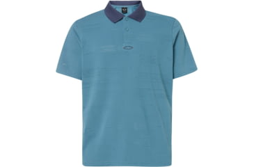 Image of Oakley Balata Performance Polo - Mens, Alien Blue, Medium, 434306-68L-M