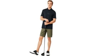 Image of Oakley Balata Performance Polo - Mens, Blackout, Extra Large, 434306-02E-XL