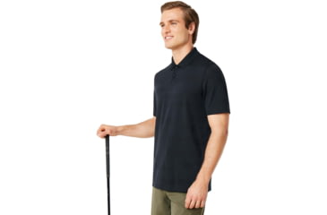 Image of Oakley Balata Performance Polo - Mens, Blackout, Extra Large, 434306-02E-XL
