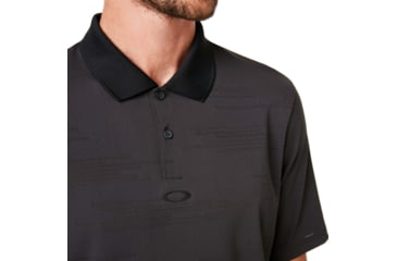 Image of Oakley Balata Performance Polo - Mens, Dull Onyx, Extra Small, 434306-27C-XS