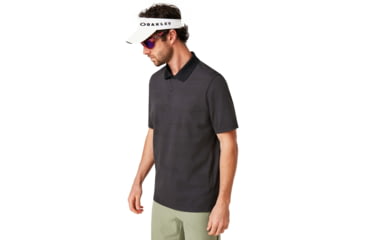 Image of Oakley Balata Performance Polo - Mens, Dull Onyx, Extra Small, 434306-27C-XS